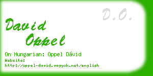 david oppel business card