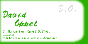 david oppel business card
